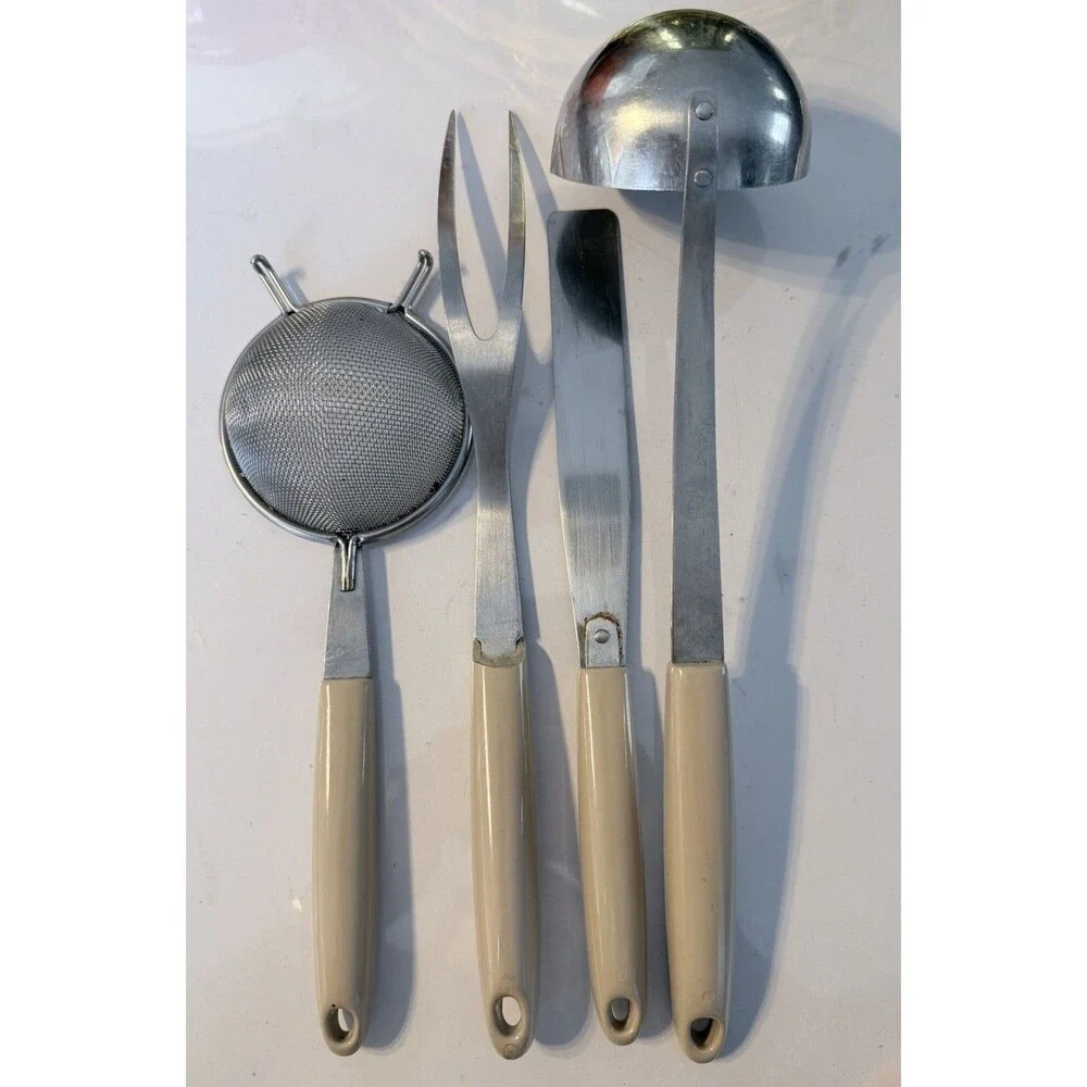 Flint Arrowhead Vintage Harvest Wheat Stainless Kitchen Utensils‎ USA